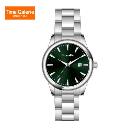 Crocodile CRDW6932.168A Green Dial Analog Stainless Steel Band Men Watch Crocodile CRDW6932.168A Green Dial Analog Stainless Steel Band Men Watch